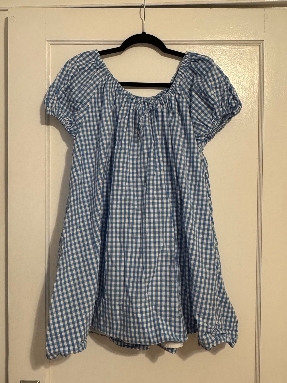 Blue and White Gingham Oak Meadow Dress